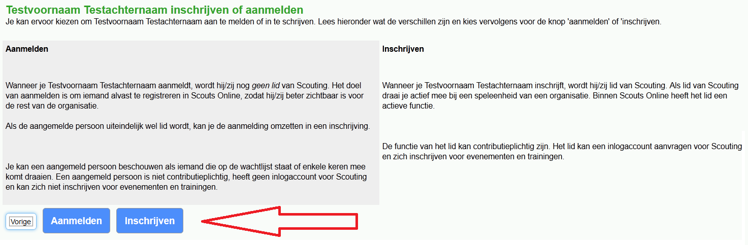 b. lid van je groep: als de persoon al een andere functie in je groep heeft: Kies de persoon die je een nieuwe functie wilt geven. Klik op Volgende. c.