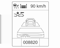 188 Rijden en bediening 9 Waarschuwing Bij het rijden met de adaptieve cruise control dient de bestuurder altijd zijn of haar volledige aandacht bij het verkeer te houden.