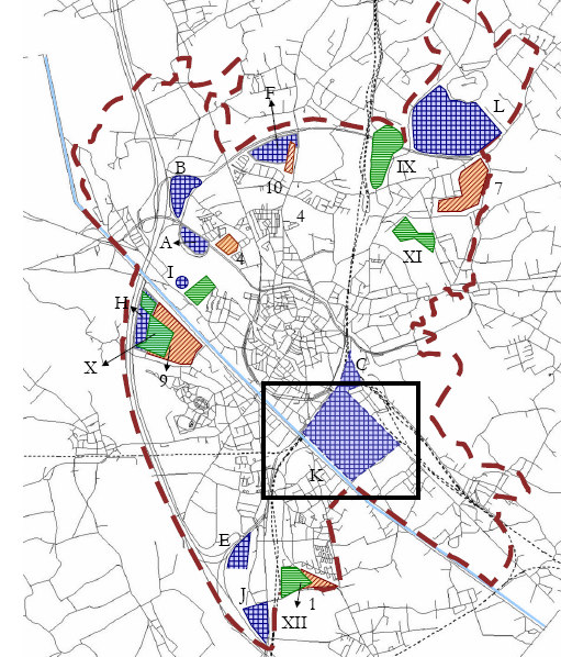 12025_08 Arsenaal extra kantoren Bron: Gewestelijk RUP Stedelijke gebieden Gemeente: Mechelen Sectornummer: