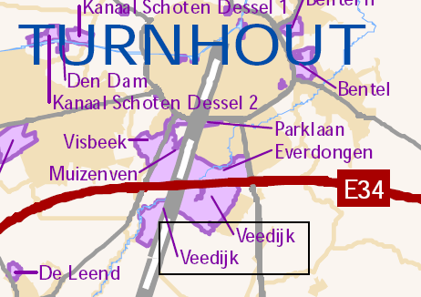 13040_02 Veedijk Bron: IOK Kempen Gemeente: Turnhout Sectornummer: 2115 (13040A2MA) Oppervlakte: 64.