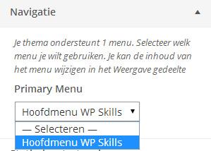 6.2.2 Kleuren aanpassen De tweede optie (deze optie kan voor jouw gekozen thema niet beschikbaar zijn) geeft je de mogelijkheid om de kleurinstellingen van het WordPress thema te wijzigen.