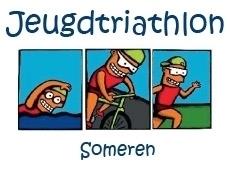 Jeugdtriathlon Someren 17 juli 2016 Een triathlon is een wedstrijd waarbij je eerst zwemt, dan fietst en daarna gaat (hard)lopen.