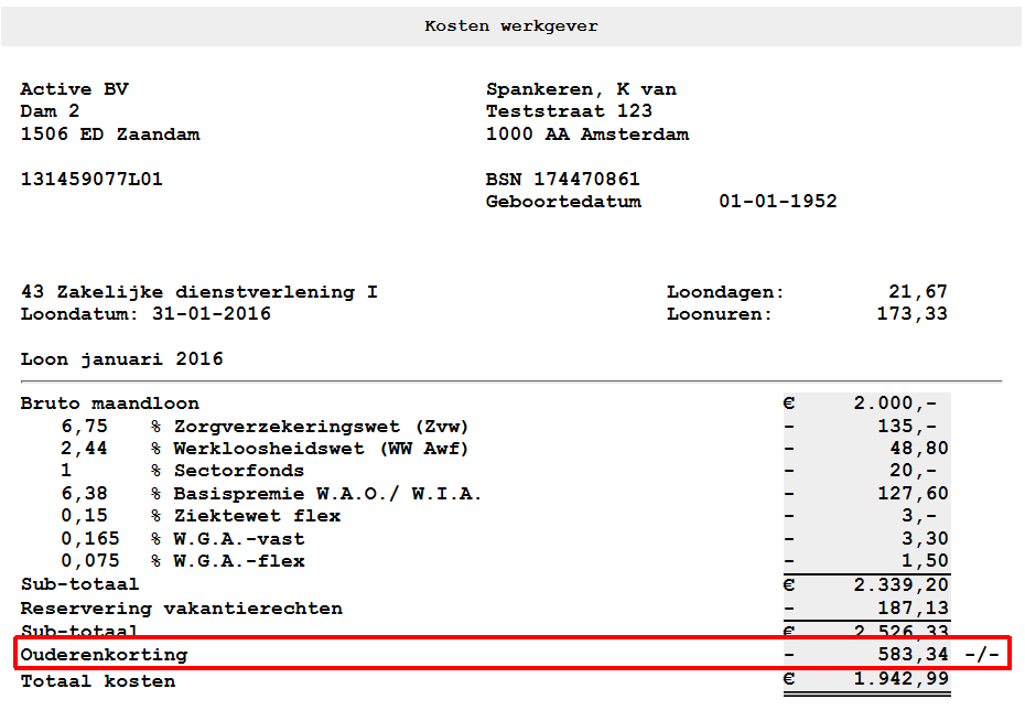 Afbeelding: Kosten werkgever, Ouderenkorting Premiekorting Arbeidsgehandicapte Als u een arbeidsgehandicapte in dienst heeft of in dienst neemt, dan kunt u korting krijgen op de werkgeverspremies