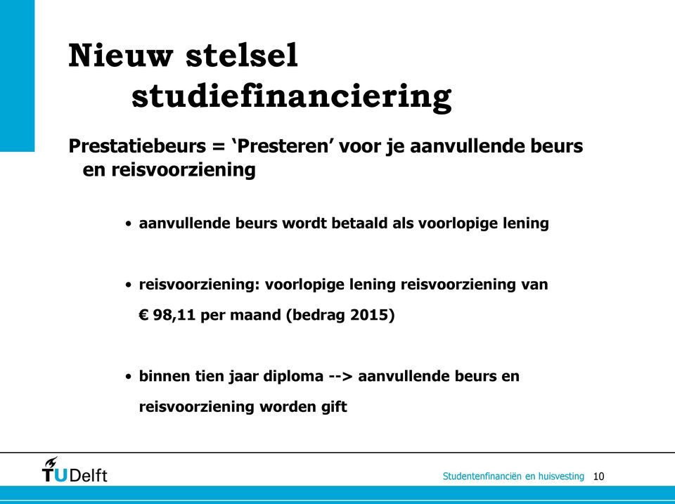 reisvoorziening: voorlopige lening reisvoorziening van 98,11 per maand (bedrag