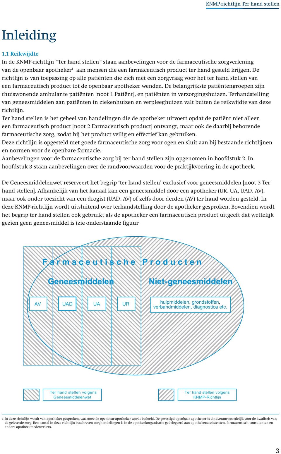 krijgen. De richtlijn is van toepassing op alle patiënten die zich met een zorgvraag voor het ter hand stellen van een farmaceutisch product tot de openbaar apotheker wenden.