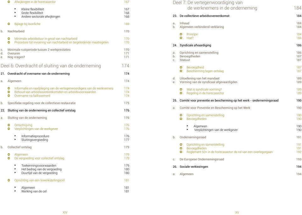 Overuren 171 e. Nog vragen? 171 Deel 6: Overdracht of sluiting van de onderneming 174 21. Overdracht of overname van de onderneming 174 a.