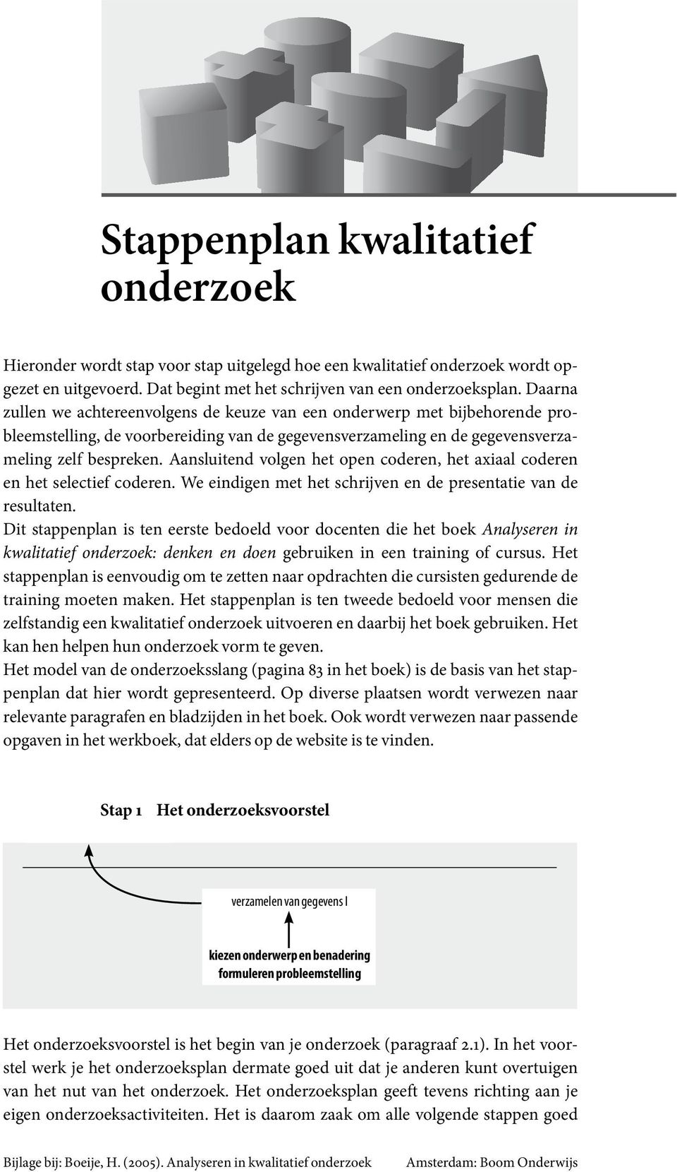 vergelijken met literatuur, interpreteren, discussiëren, verzamelen van gegevens Hieronder wordt stap voor stap uitgelegd hoe een kwalitatief onderzoek wordt opgezet en uitgevoerd.