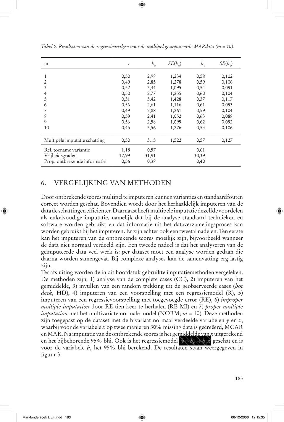 1,099 1,276 0,58 0,59 0,54 0,60 0,37 0,61 0,59 0,63 0,62 0,53 0,102 0,106 0,091 0,104 0,117 0,093 0,104 0,088 0,092 0,106 Multipele imputatie schatting 0,50 3,15 1,522 0,57 0,127 Rel.