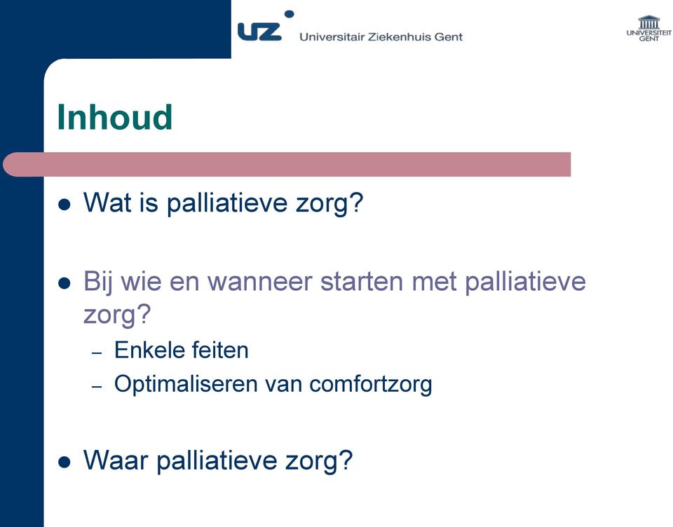 palliatieve zorg?