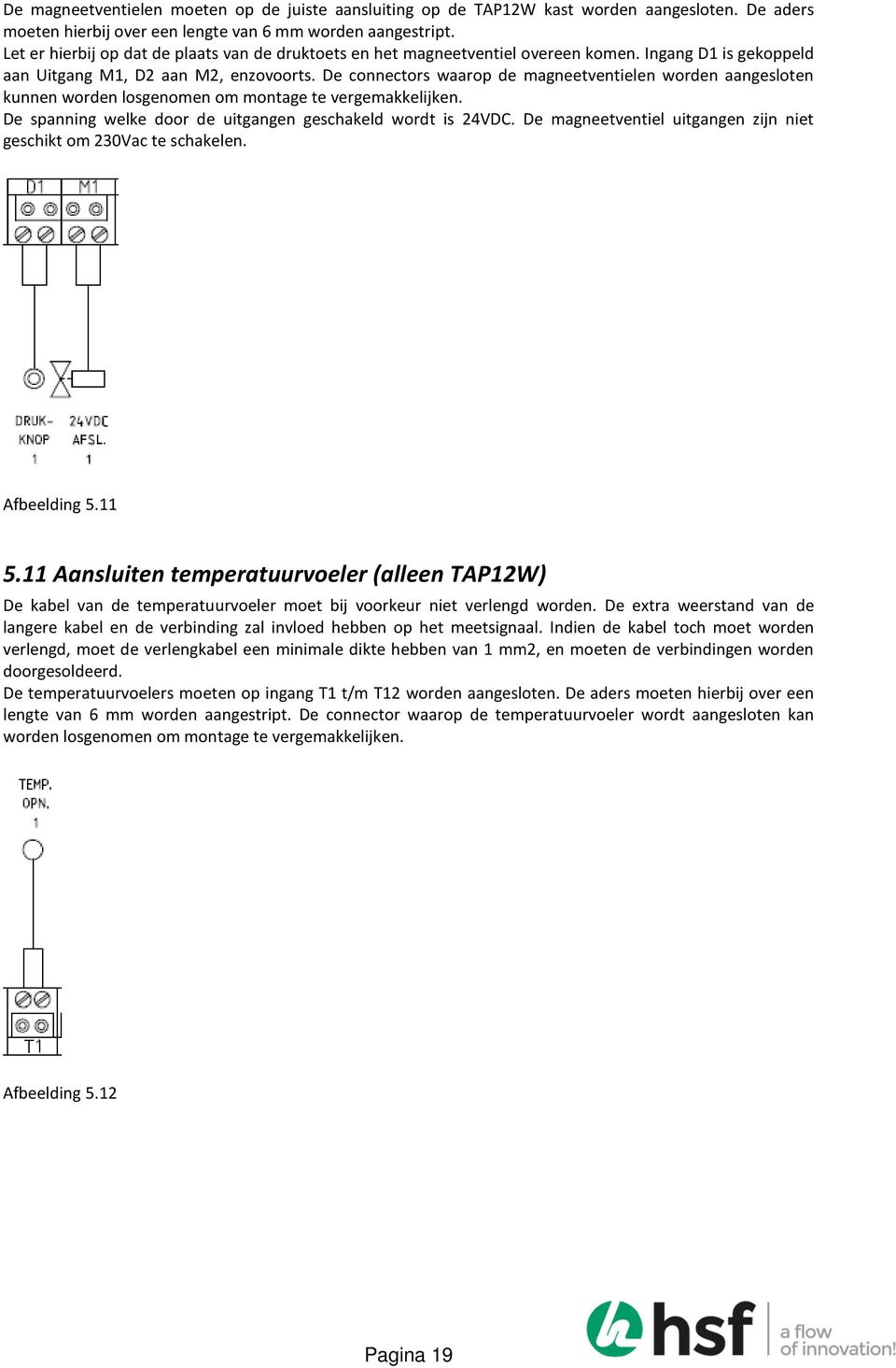 De connectors waarop de magneetventielen worden aangesloten kunnen worden losgenomen om montage te vergemakkelijken. De spanning welke door de uitgangen geschakeld wordt is 24VDC.