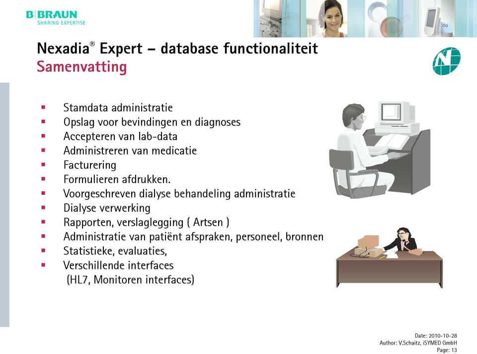 Voorgeschreven dialyse behandeling administratie Dialyse verwerking Rapporten, verslaglegging ( Artsen )