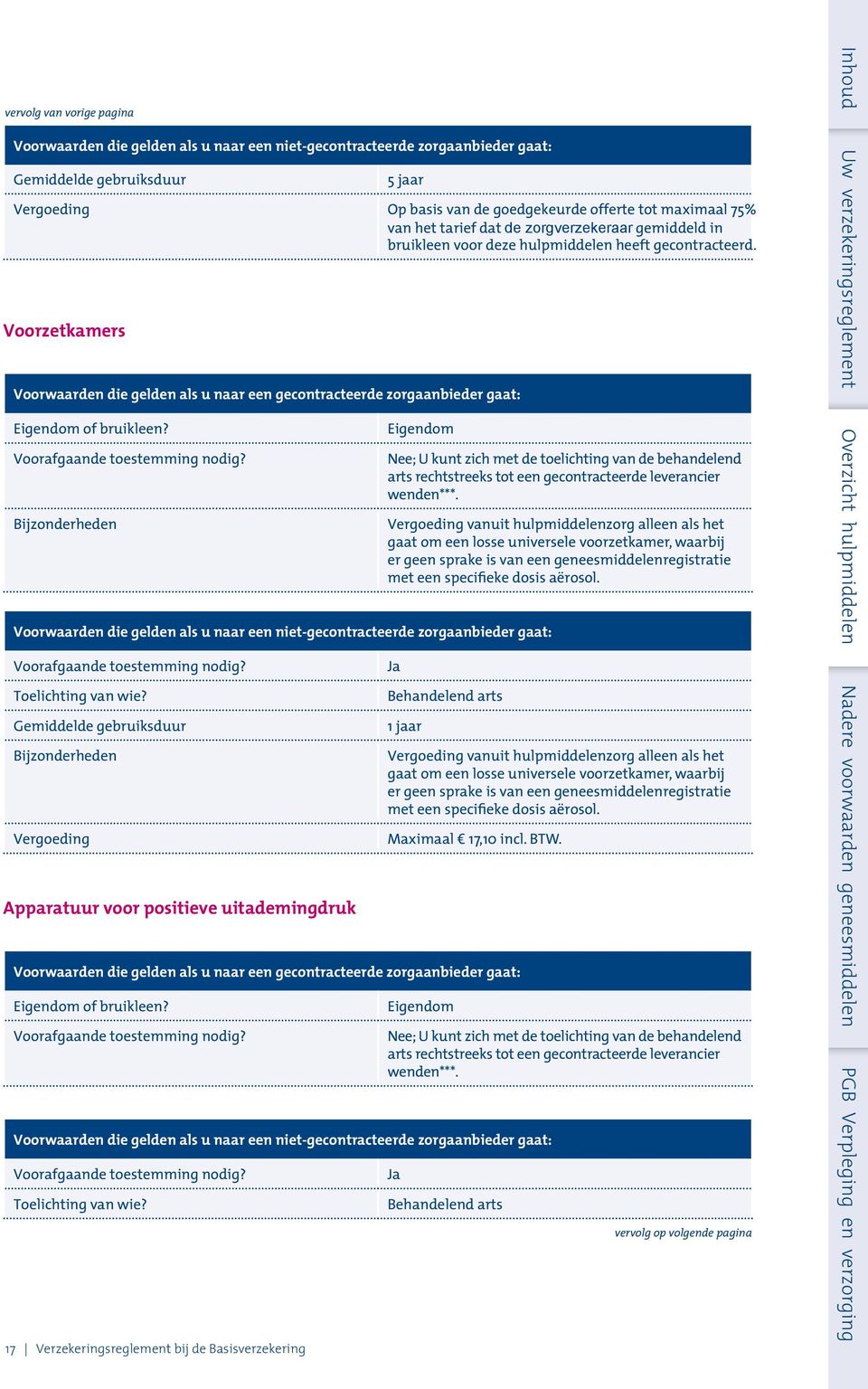 vanuit hulpmiddelenzorg alleen als het gaat om een losse universele voorzetkamer, waarbij er geen sprake is van een geneesmiddelenregistratie met een specifieke dosis aërosol.