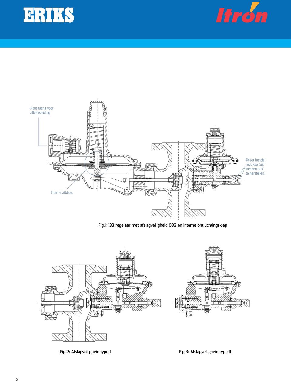 Internal Interne afblaas relief valve assembly Fig.