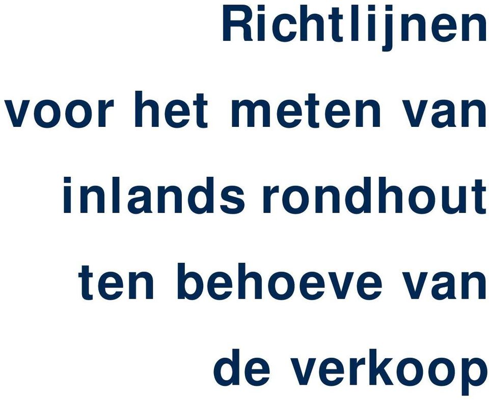inlands rondhout