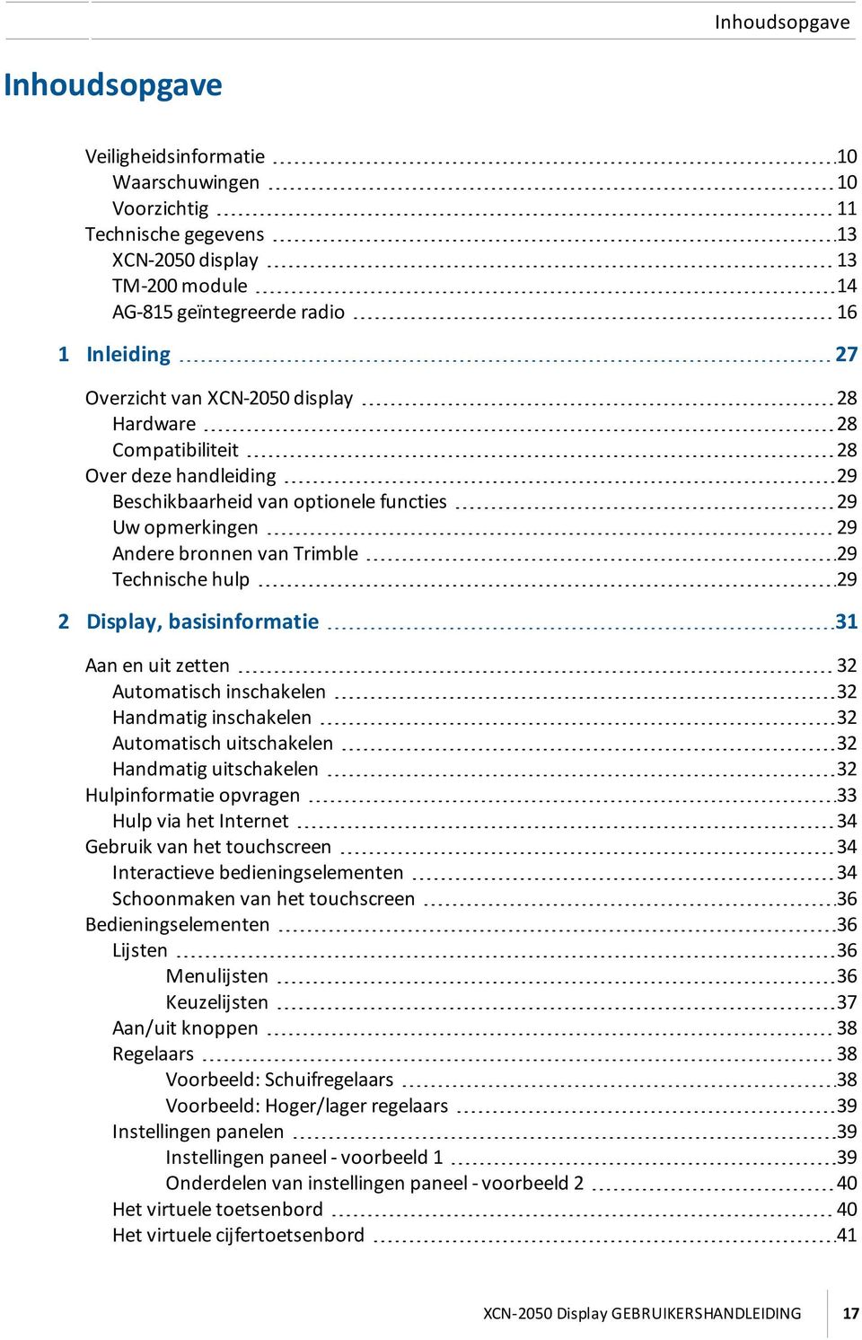 2 Display, basisinformatie 31 Aan en uit zetten 32 Automatisch inschakelen 32 Handmatig inschakelen 32 Automatisch uitschakelen 32 Handmatig uitschakelen 32 Hulpinformatie opvragen 33 Hulp via het