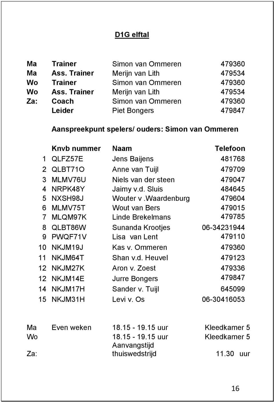 QLBT71O Anne van Tuijl 479709 3 MLMV76U Niels van der steen 479047 4 NRPK48Y Jaimy v.d. Sluis 484645 5 NXSH98J Wouter v.