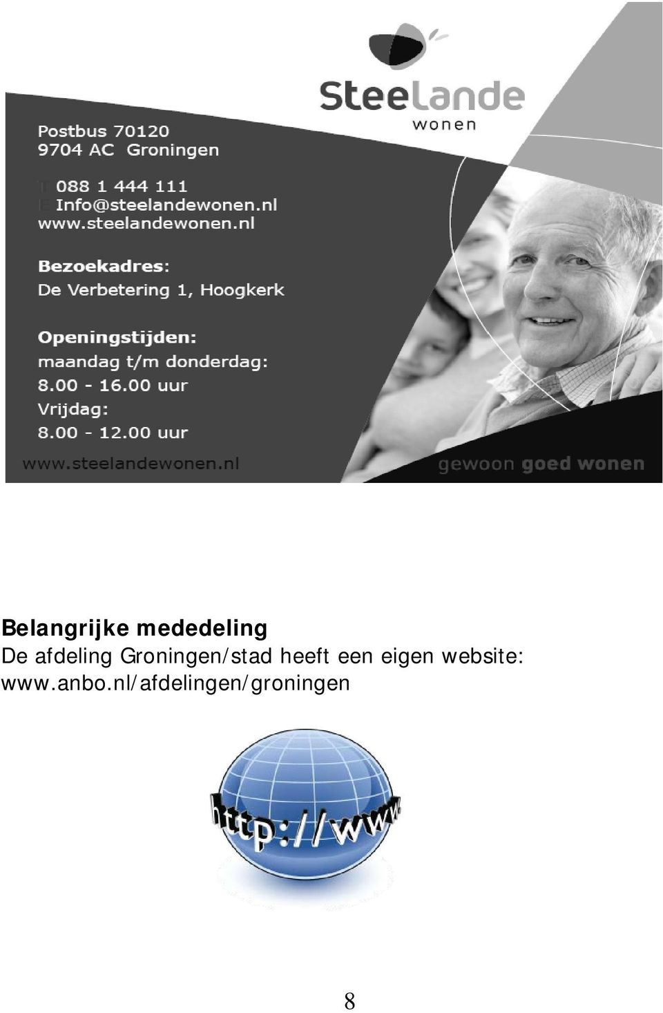 heeft een eigen website: