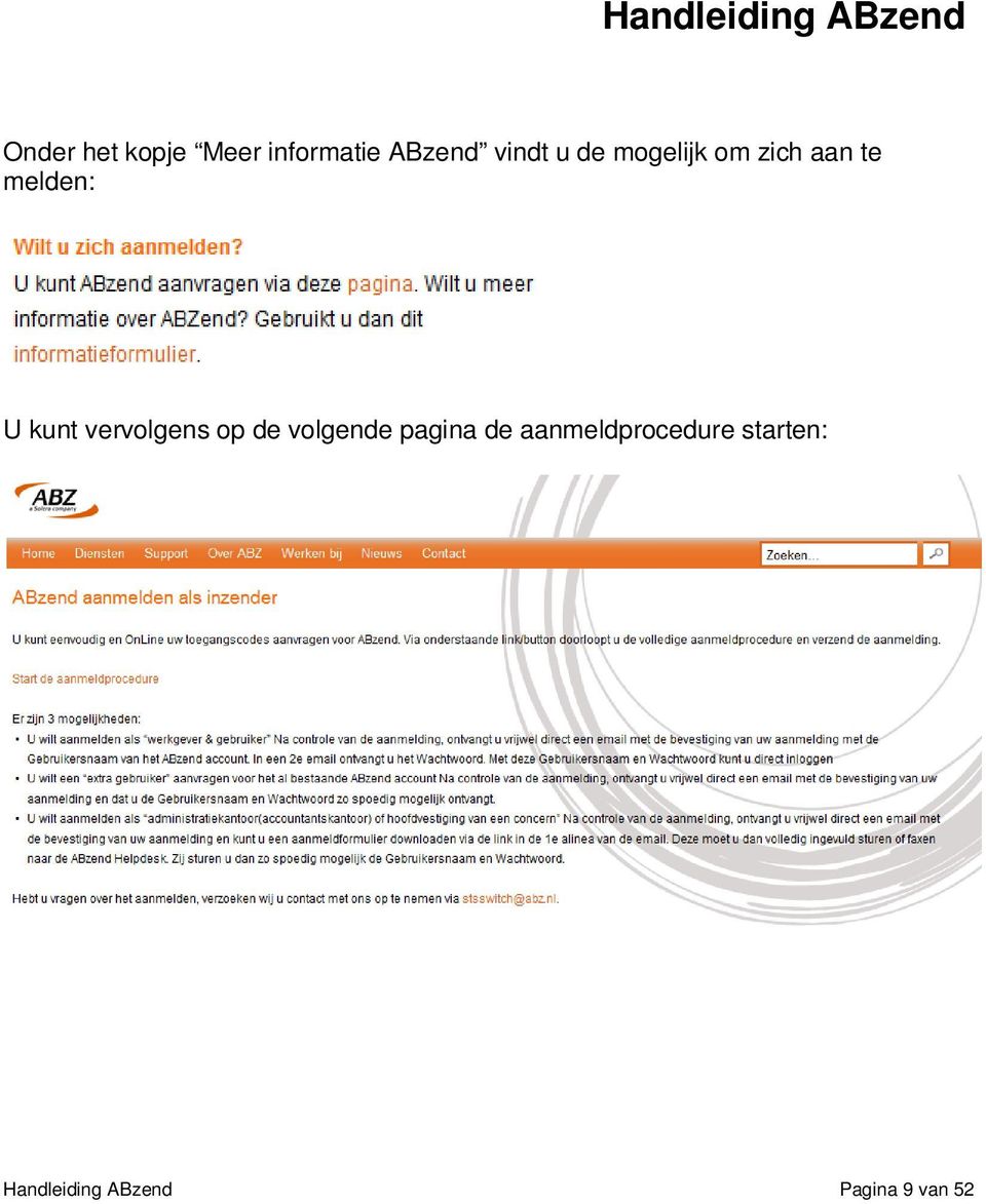 vervolgens op de volgende pagina de