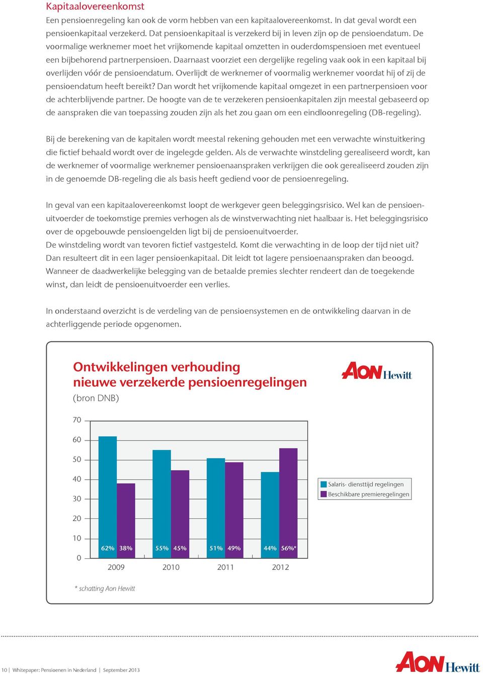 De voormalige werknemer moet het vrijkomende kapitaal omzetten in ouderdomspensioen met eventueel een bijbehorend partnerpensioen.