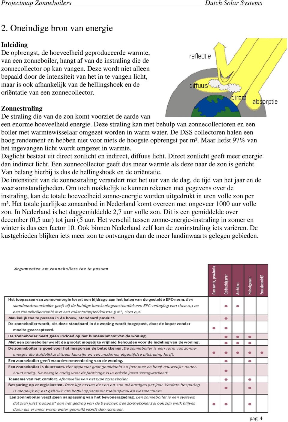 Zonnestraling De straling die van de zon komt voorziet de aarde van een enorme hoeveelheid energie.