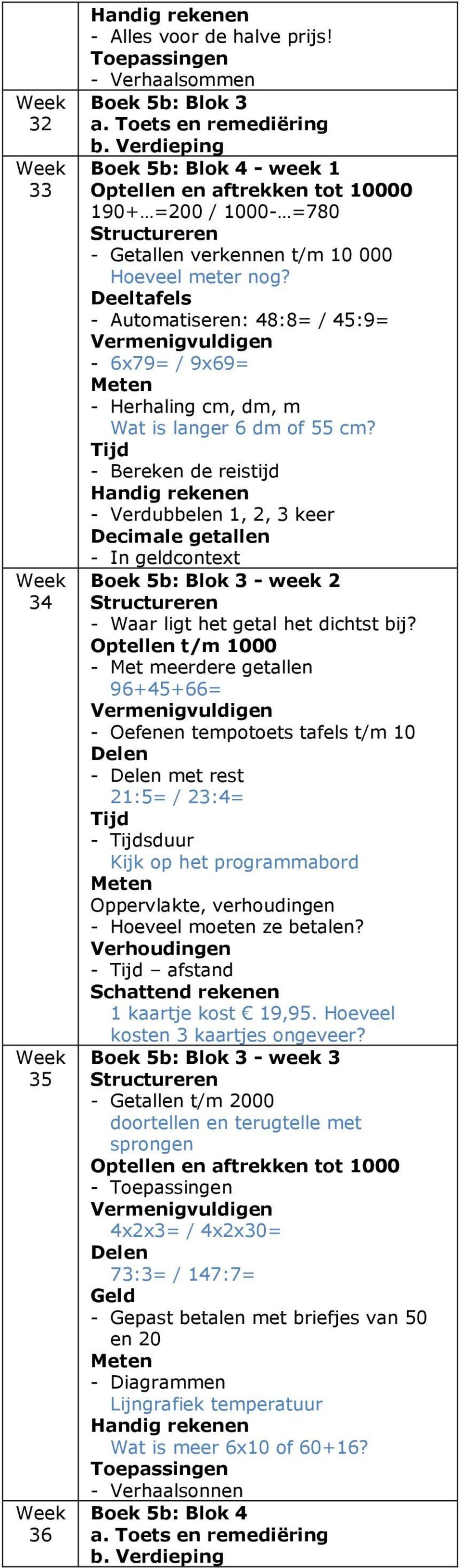 Deeltafels - : 48:8= / 45:9= - 6x79= / 9x69= - Herhaling cm, dm, m Wat is langer 6 dm of 55 cm?