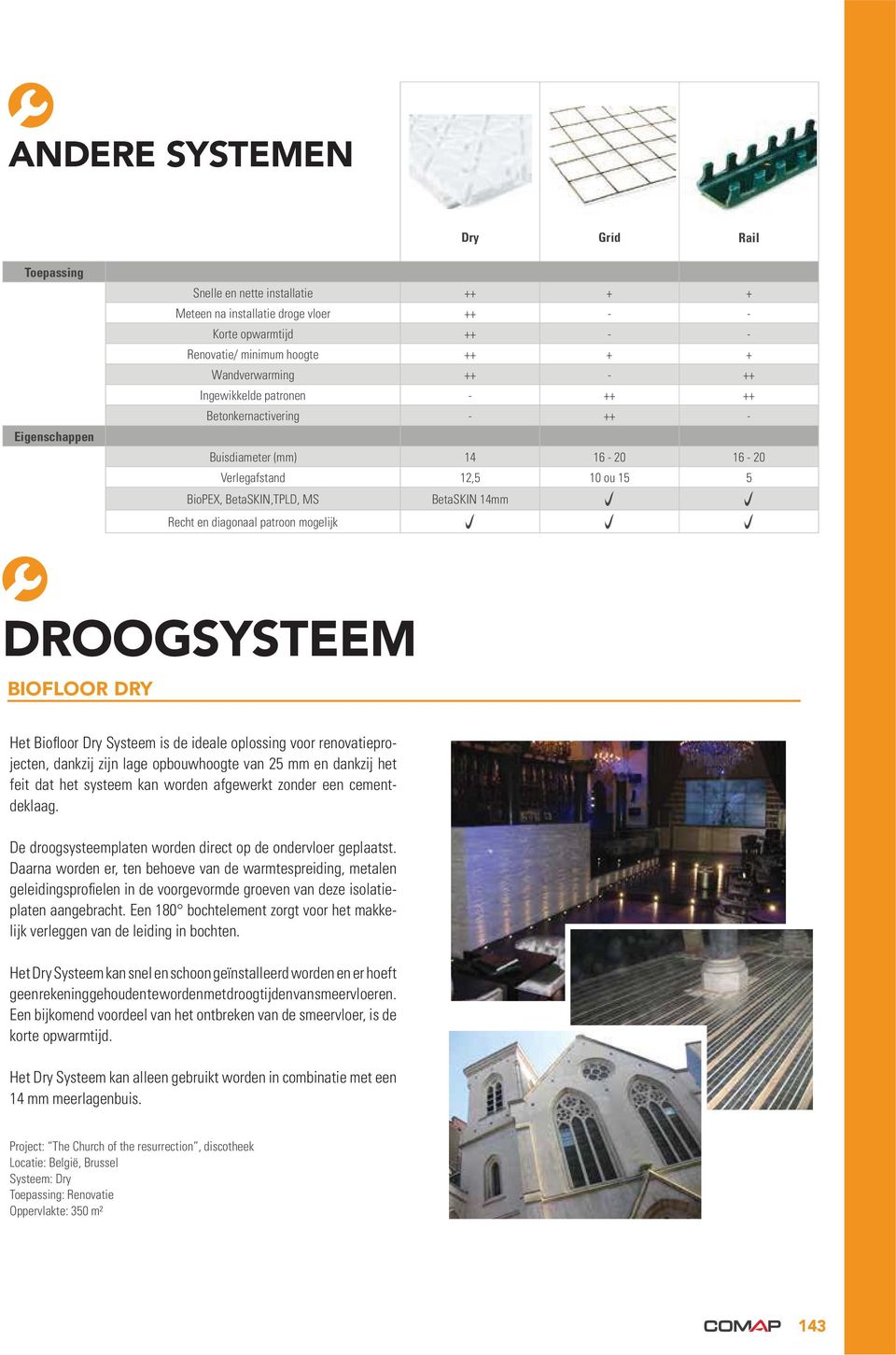 diagonaal patroon mogelijk DROOGSYSTEEM BIOFLOOR DRY Het Biofloor Dry Systeem is de ideale oplossing voor renovatieprojecten, dankzij zijn lage opbouwhoogte van 25 mm en dankzij het feit dat het