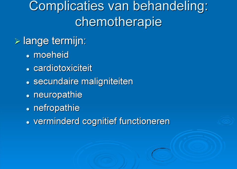 cardiotoxiciteit secundaire maligniteiten