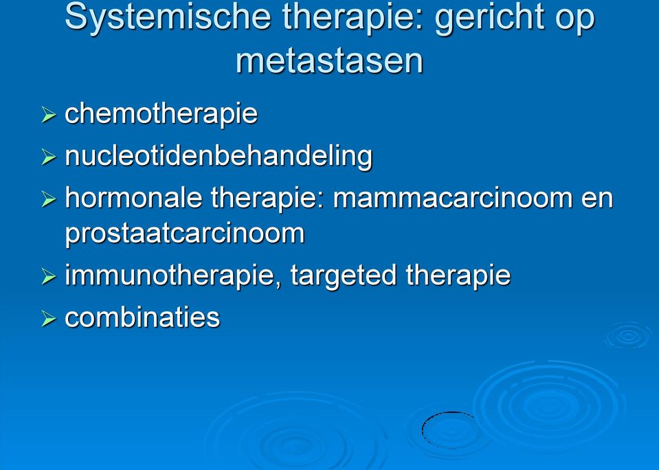 nucleotidenbehandeling hormonale therapie: