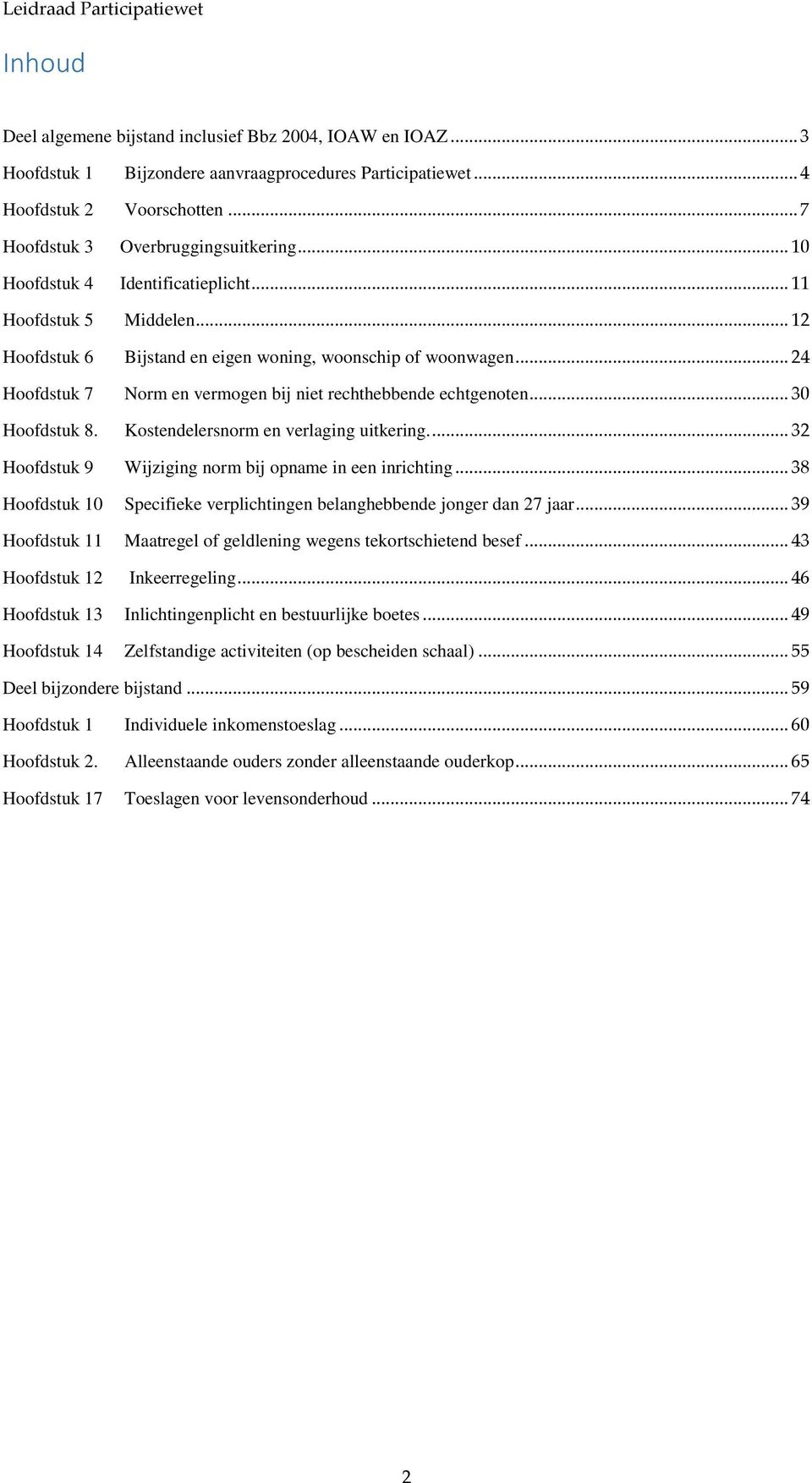 .. 30 Hoofdstuk 8. Kostendelersnorm en verlaging uitkering.... 32 Hoofdstuk 9 Wijziging norm bij opname in een inrichting... 38 Hoofdstuk 10 Specifieke verplichtingen belanghebbende jonger dan 27 jaar.