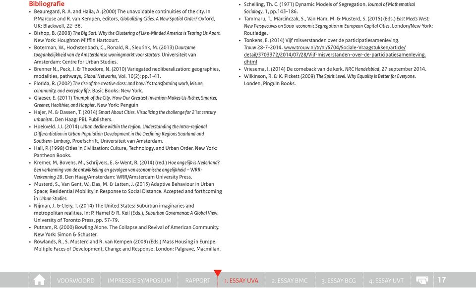 , Ronald, R., Sleurink, M. (2013) Duurzame toegankelijkheid van de Amsterdamse woningmarkt voor starters. Universiteit van Amsterdam: Centre for Urban Studies. Brenner N., Peck, J. & Theodore, N.