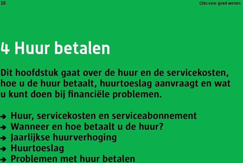 bij financiële problemen.