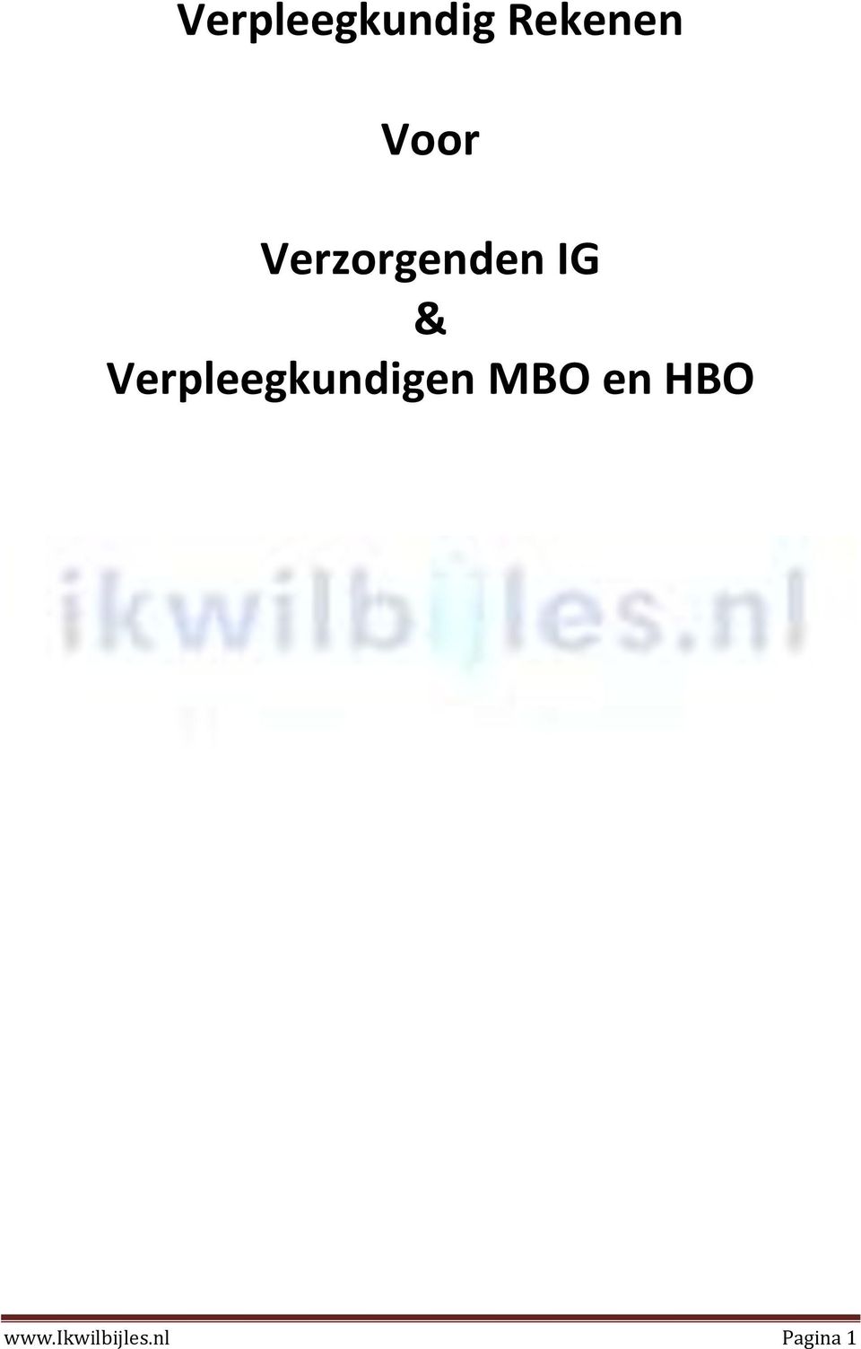 Verpleegkundigen MBO en