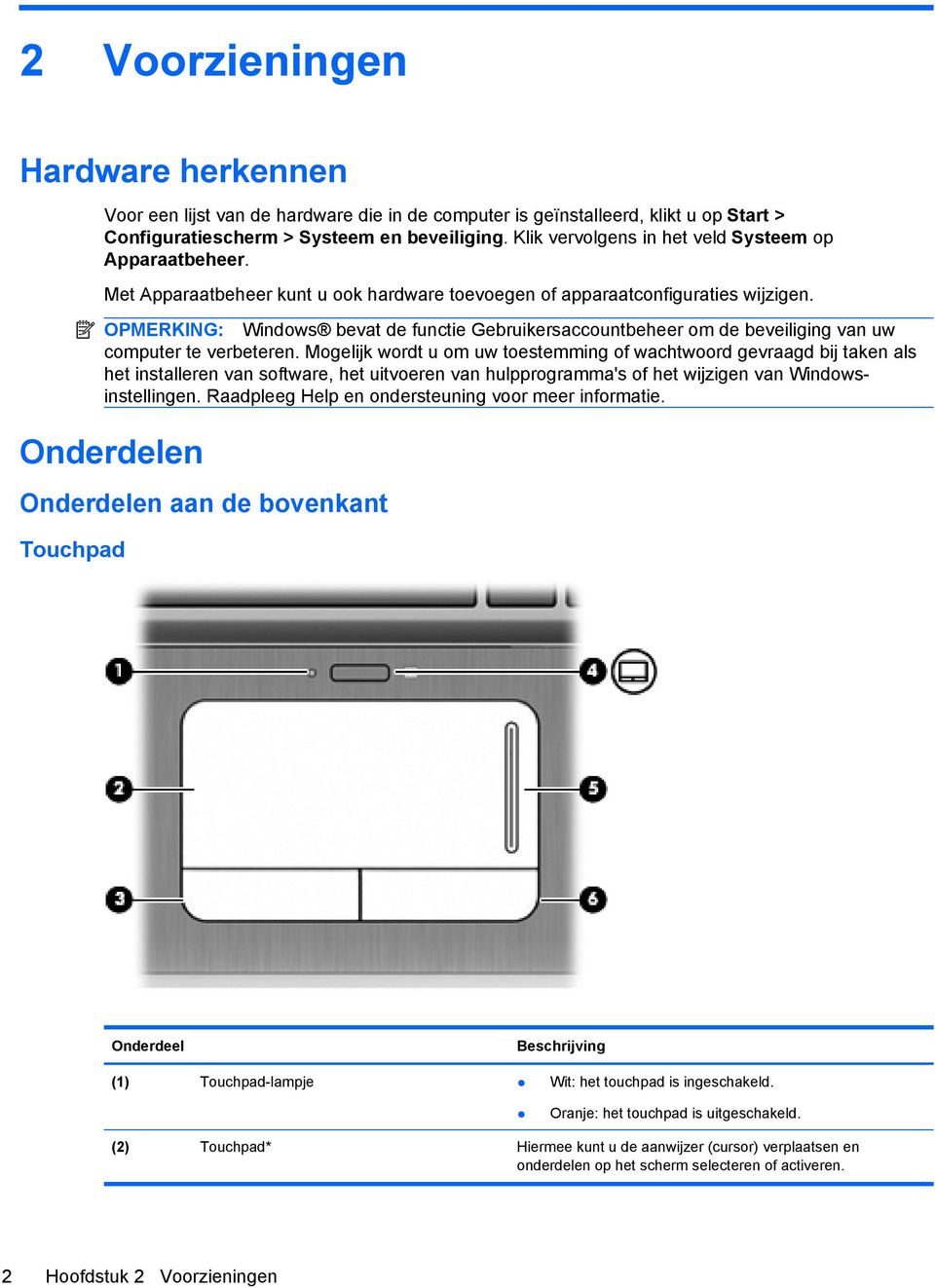 OPMERKING: Windows bevat de functie Gebruikersaccountbeheer om de beveiliging van uw computer te verbeteren.