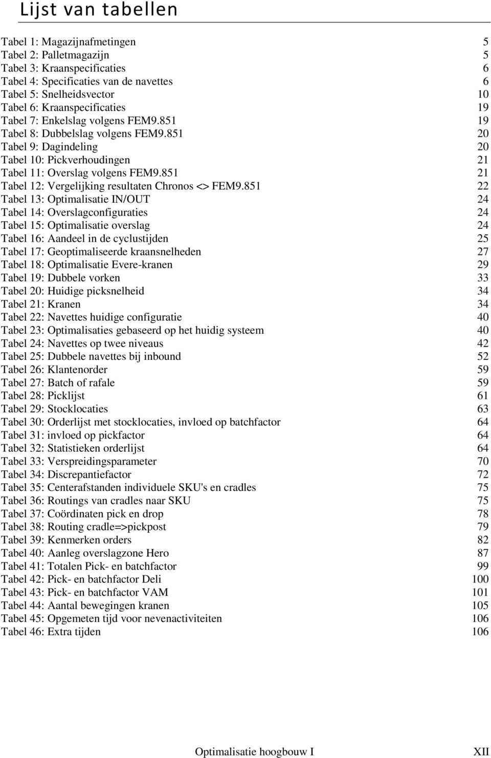 851 21 Tabel 12: Vergelijking resultaten Chronos <> FEM9.