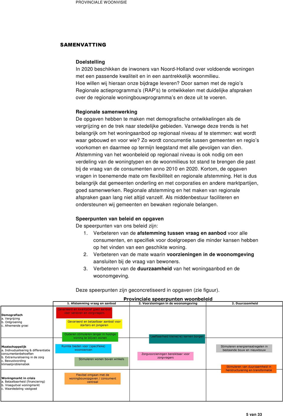 Door samen met de regio s Regionale actieprogramma s (RAP s) te ontwikkelen met duidelijke afspraken over de regionale woningbouwprogramma s en deze uit te voeren.