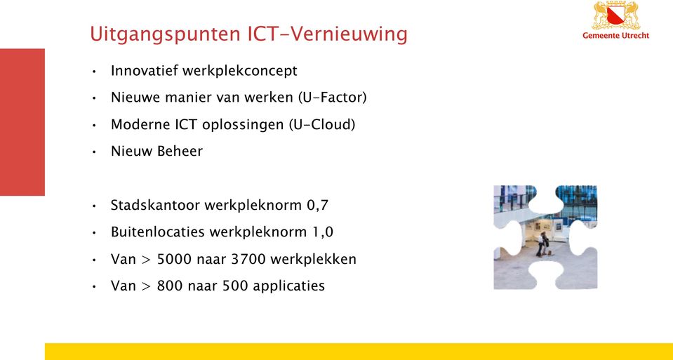 Nieuw Beheer Stadskantoor werkpleknorm 0,7 Buitenlocaties