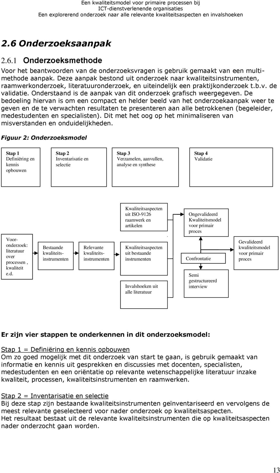 Onderstaand is de aanpak van dit onderzoek grafisch weergegeven.