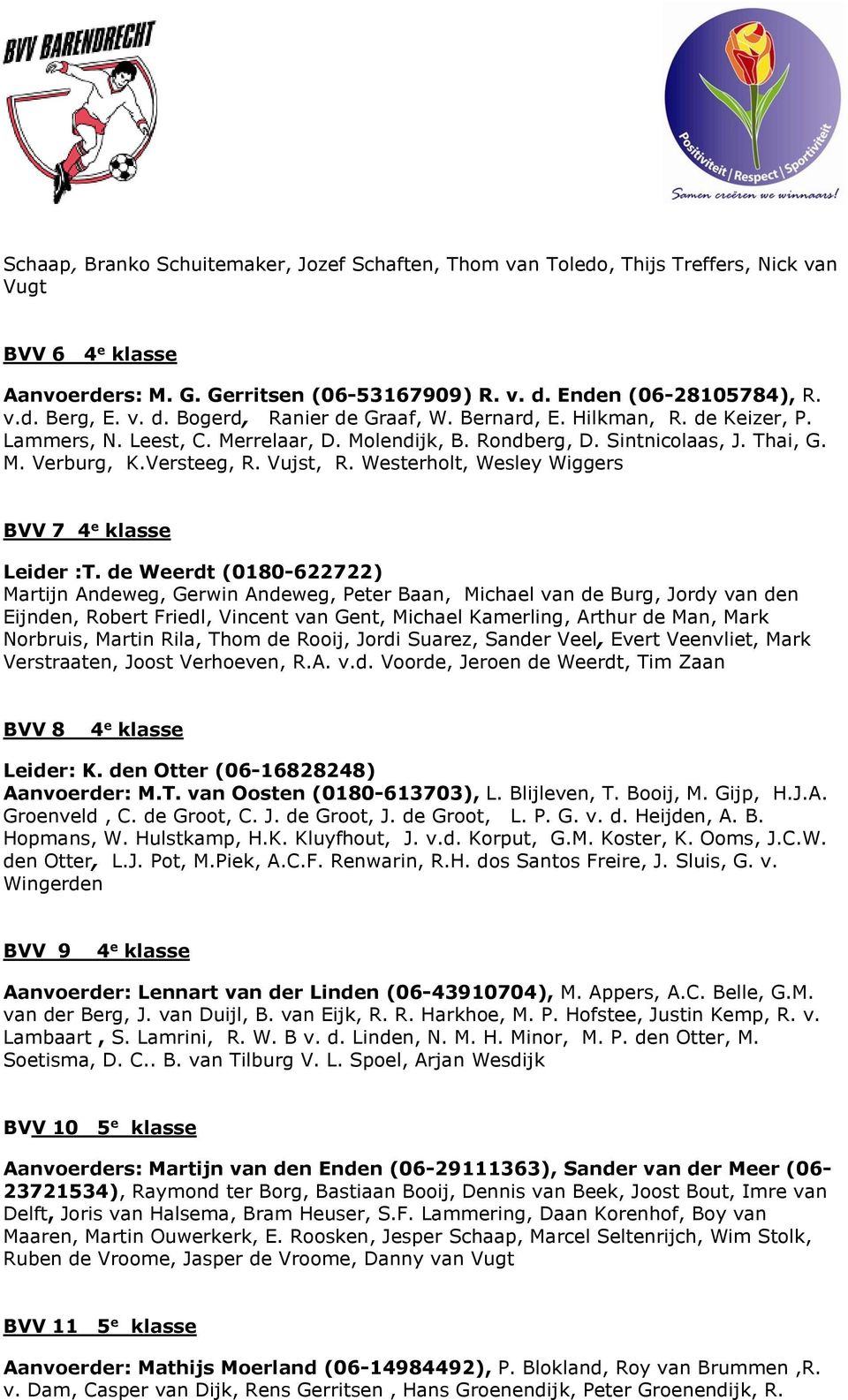 Westerholt, Wesley Wiggers BVV 7 4 e klasse Leider :T.