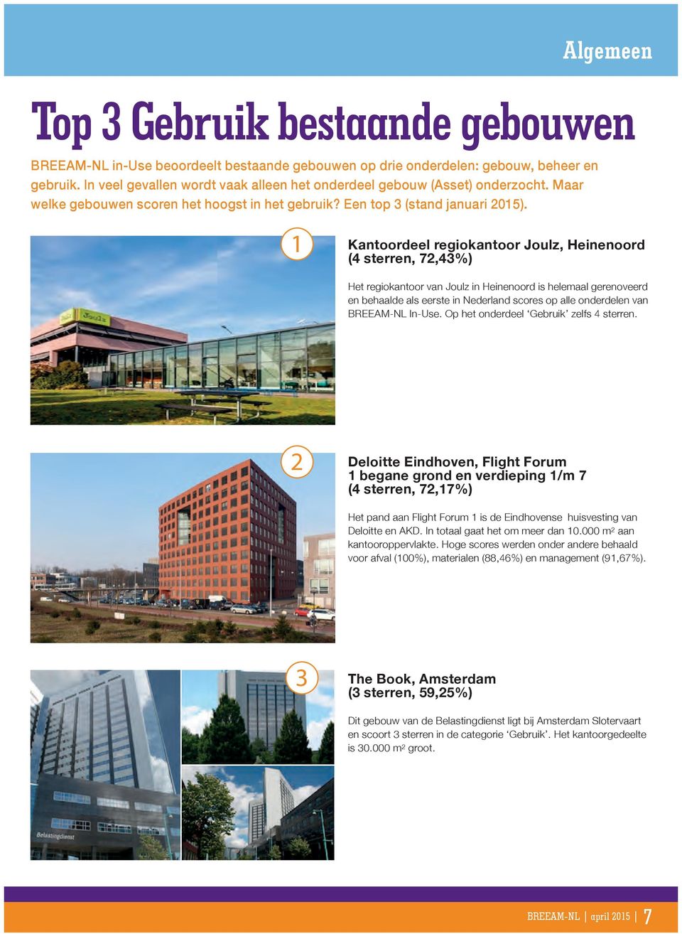 1 Kantoordeel regiokantoor Joulz, Heinenoord (4 sterren, 72,43%) Het regiokantoor van Joulz in Heinenoord is helemaal gerenoveerd en behaalde als eerste in Nederland scores op alle onderdelen van