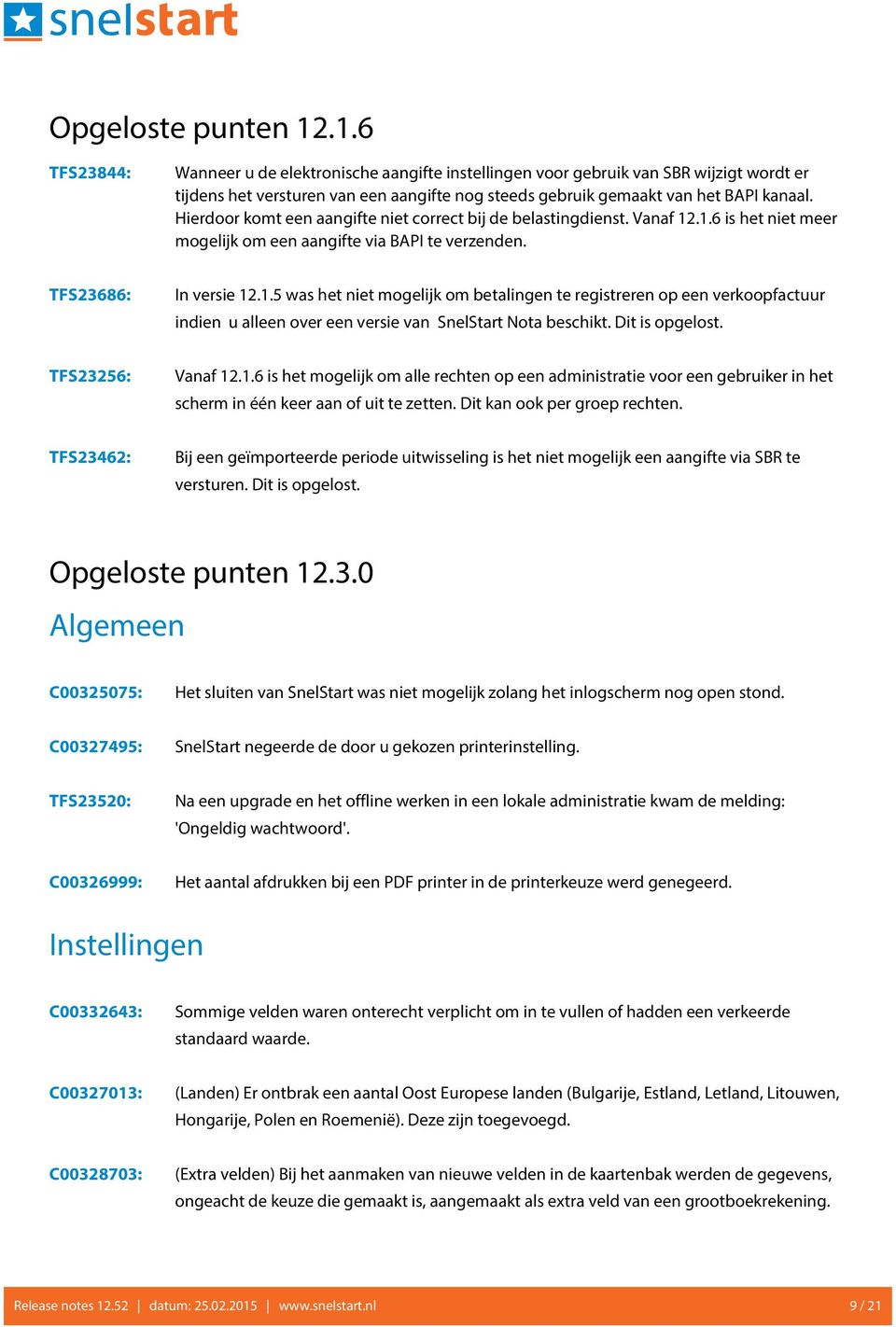 Hierdoor komt een aangifte niet correct bij de belastingdienst. Vanaf 12