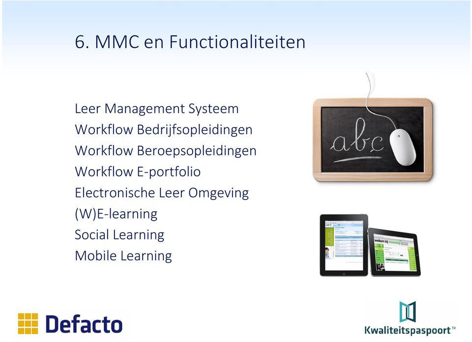 Beroepsopleidingen Workflow E-portfolio