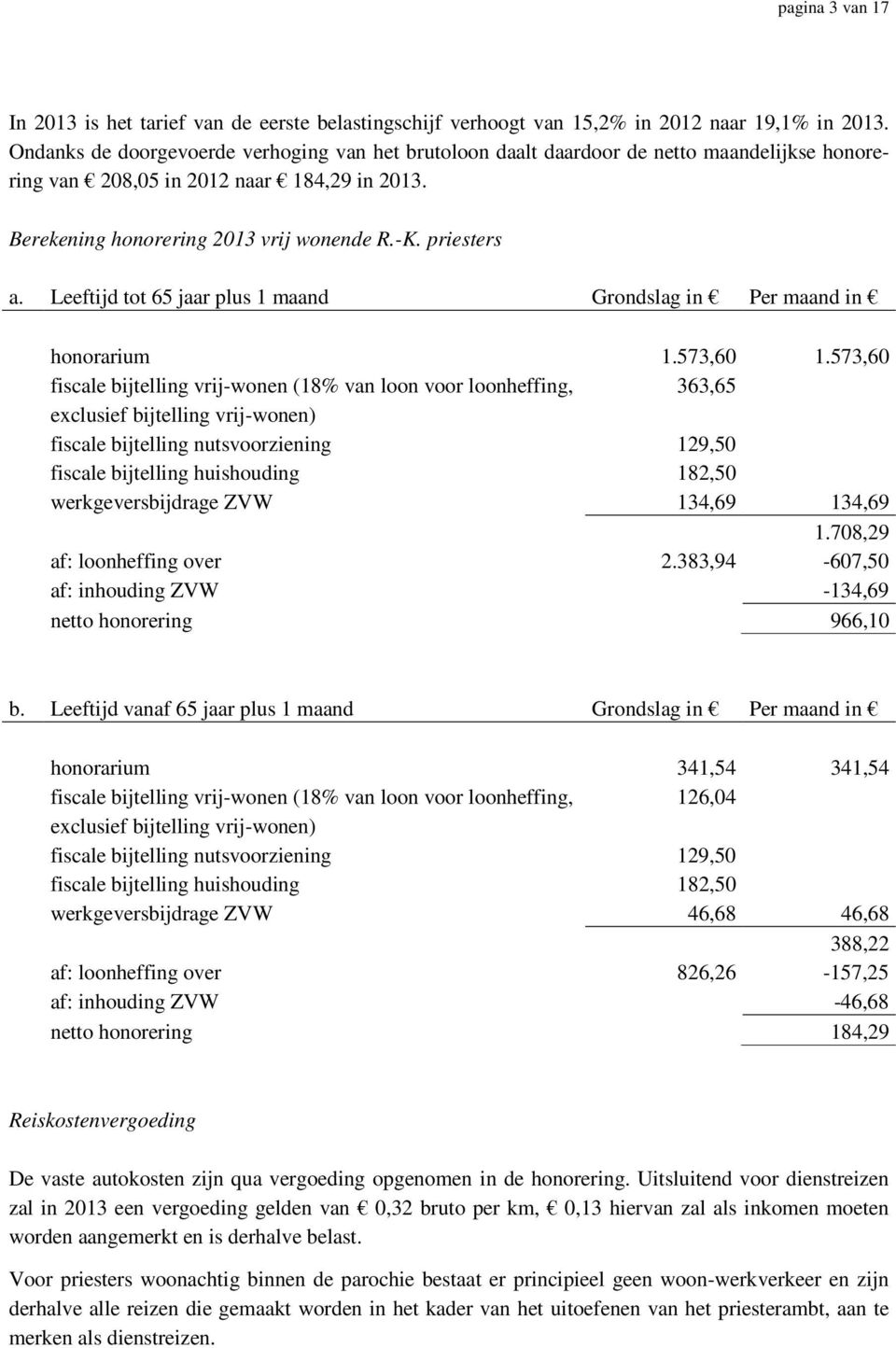 Leeftijd tot 65 jaar plus 1 maand Grondslag in Per maand in honorarium 1.573,60 1.