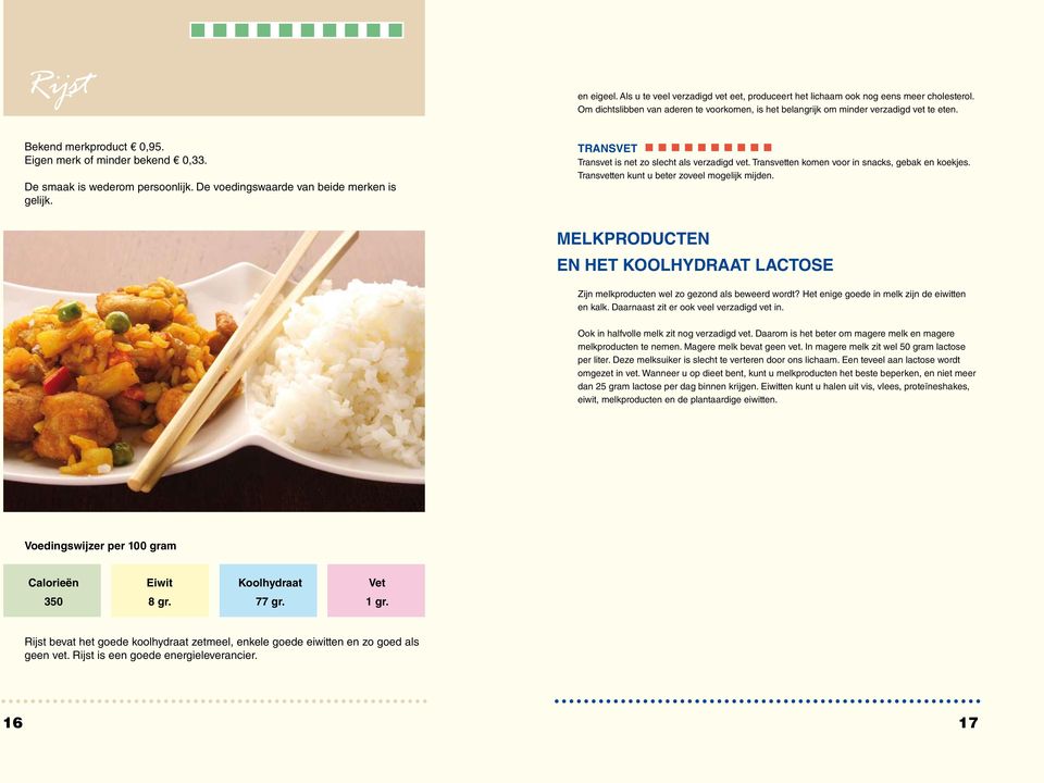 Transvetten komen voor in snacks, gebak en koekjes. Transvetten kunt u beter zoveel mogelijk mijden. MELKPRODUCTEN EN HET KOOLHYDRAAT LACTOSE Zijn melkproducten wel zo gezond als beweerd wordt?