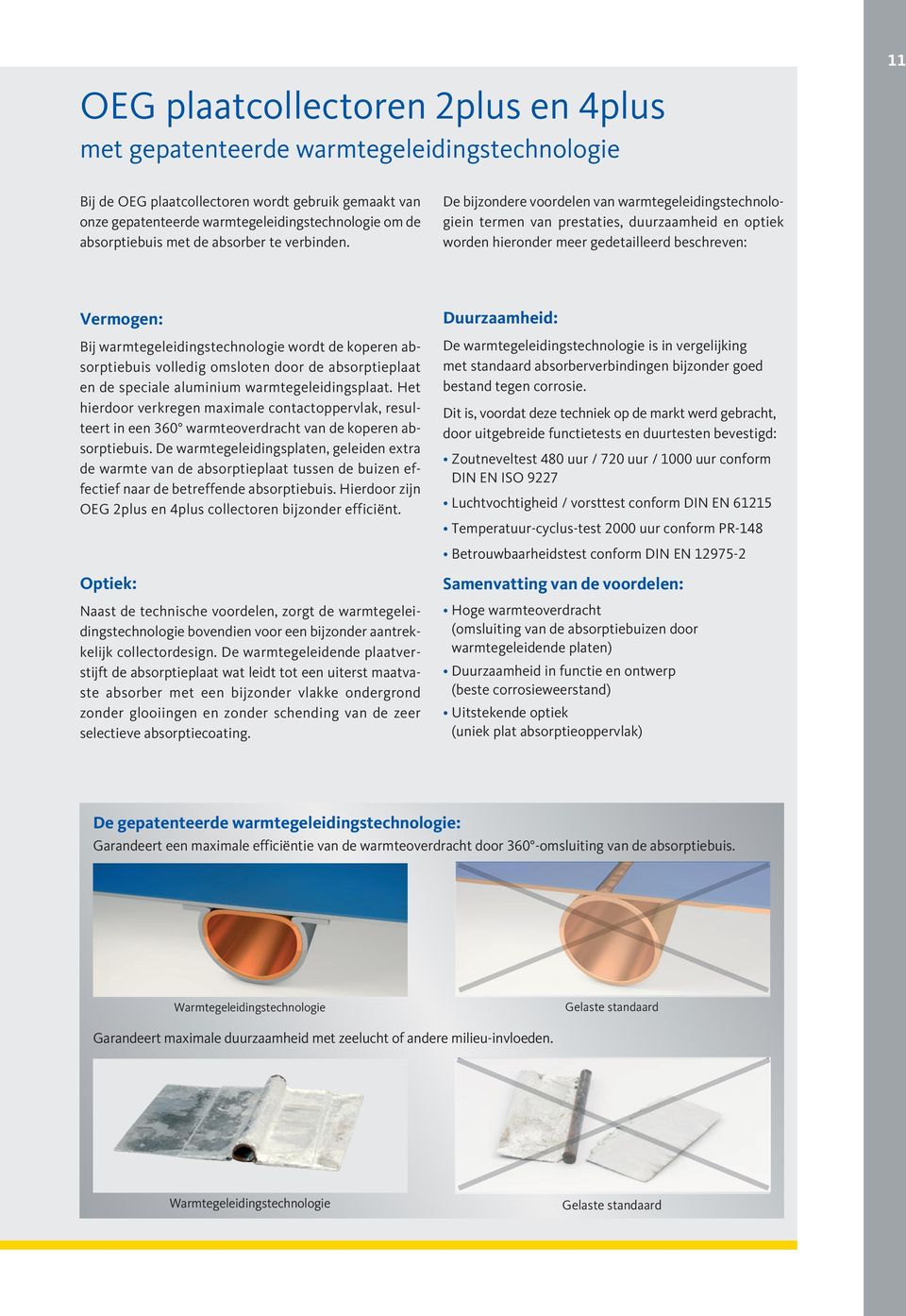 De bijzondere voordelen van warmtegeleidingstechnologiein termen van prestaties, duurzaamheid en optiek worden hieronder meer gedetailleerd beschreven: Vermogen: Bij warmtegeleidingstechnologie wordt