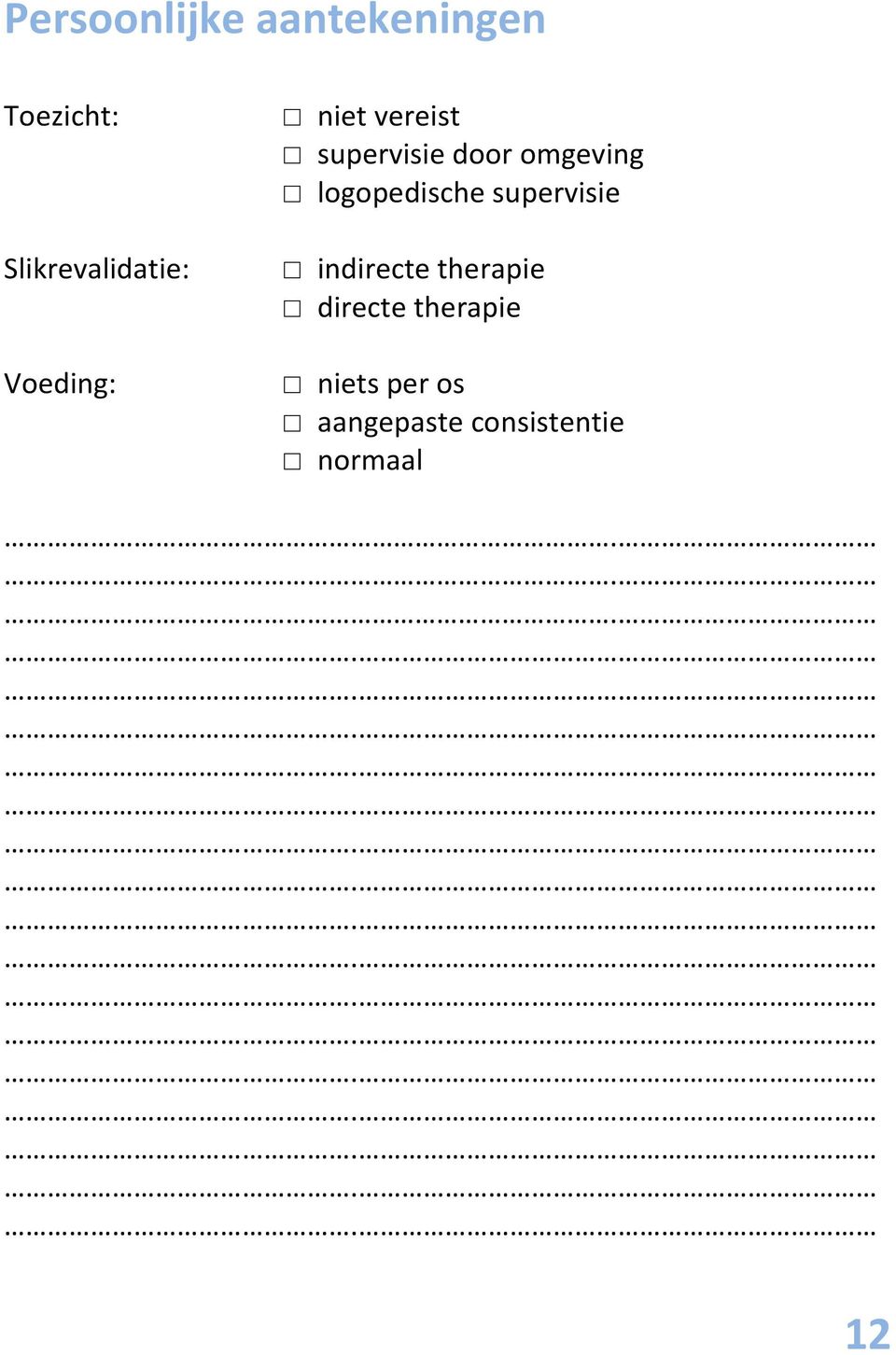 door omgeving logopedische supervisie indirecte