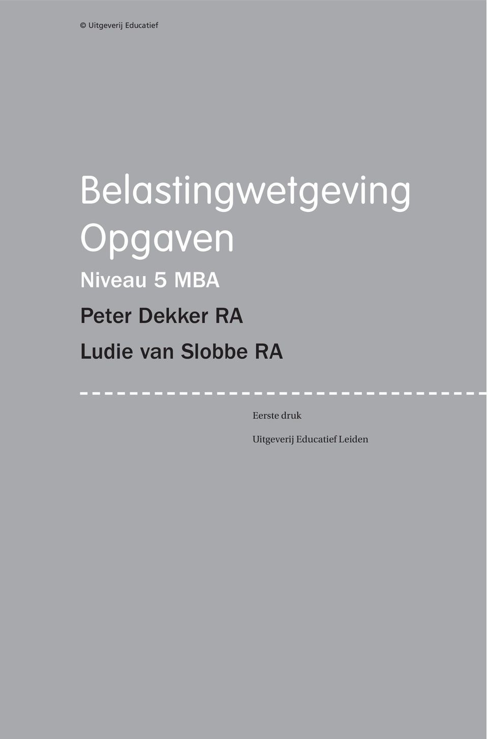 5 MBA Peter Dekker RA Ludie van