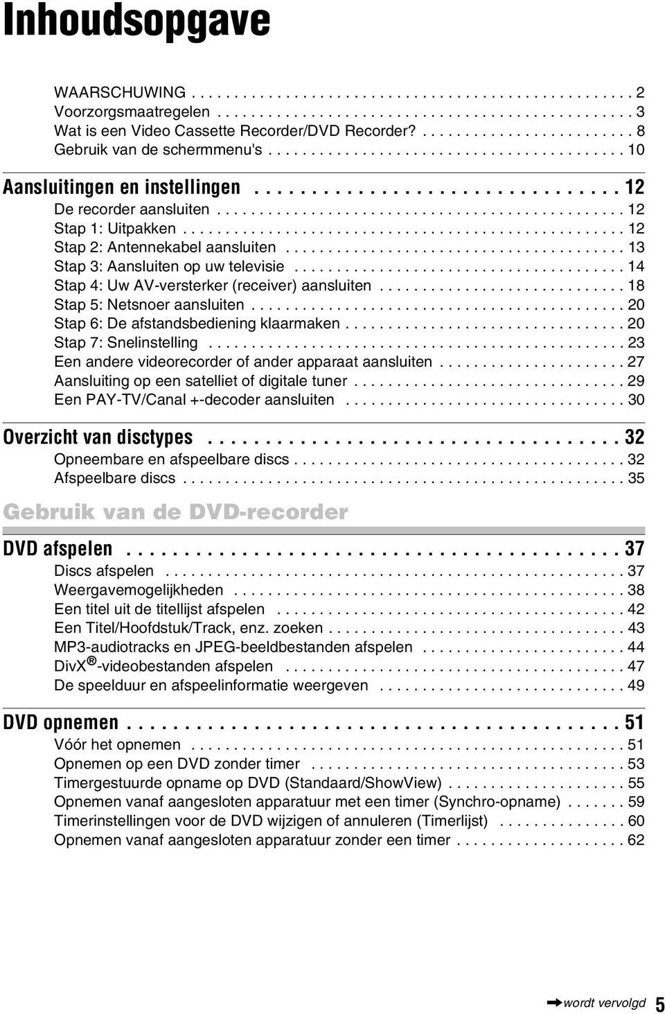 ............................................... 12 Stap 1: Uitpakken.................................................... 12 Stap 2: Antennekabel aansluiten........................................ 13 Stap 3: Aansluiten op uw televisie.