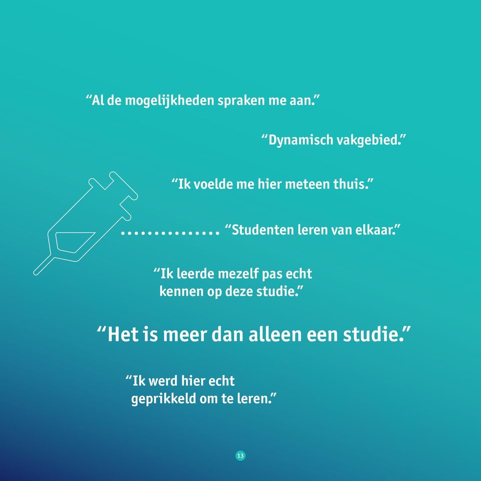 Ik leerde mezelf pas echt kennen op deze studie.