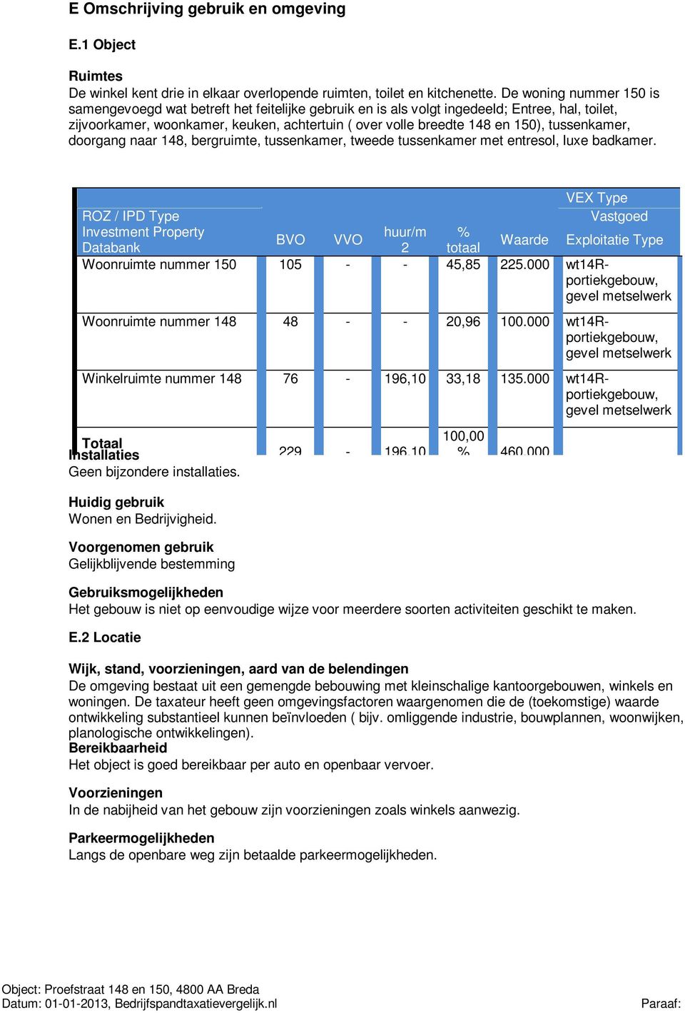 tussenkamer, doorgang naar 148, bergruimte, tussenkamer, tweede tussenkamer met entresol, luxe badkamer.