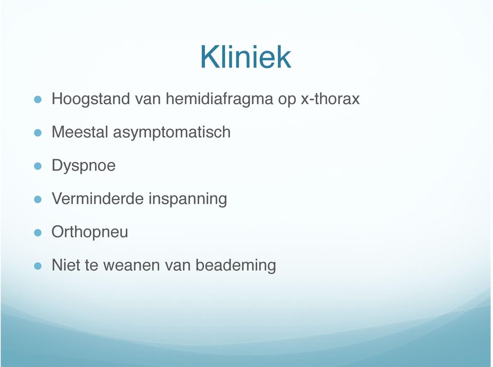 asymptomatisch Dyspnoe Verminderde